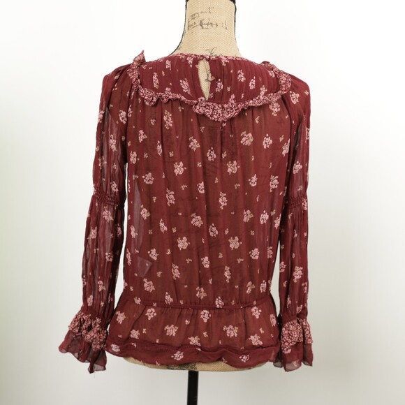 Joie Adrielle 100% Silk Floral top size xs - Picture 6 of 11